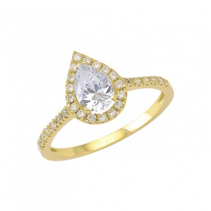 Δαχτυλίδι Χρυσό 14K (RI455 - SR107)